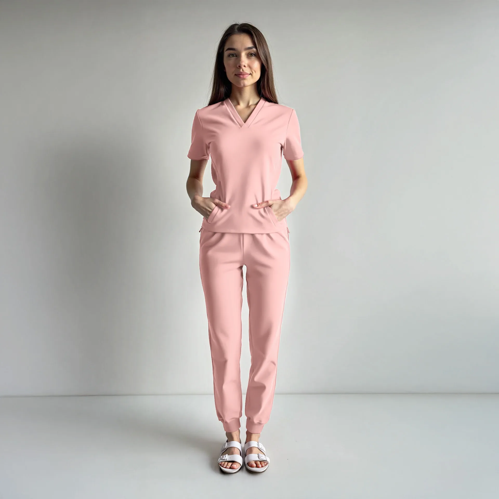 jasnorozowy-komplet-medyczny-bawelna-uniform-scrubs-3