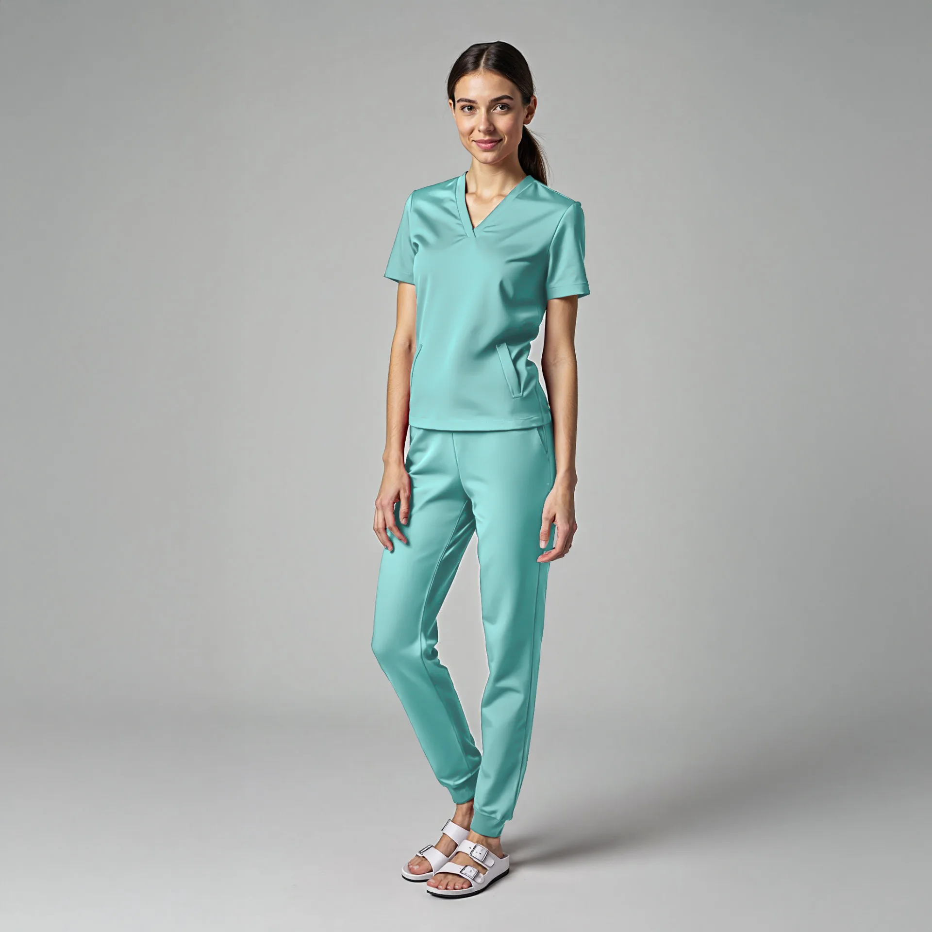 mietowy-komplet-medyczny-bawelna-uniform-scrubs-4